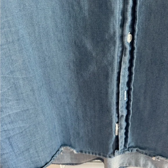 Frank & Eileen Mary shirt dress in vintage stonewashed indigo denim. Size Large. - Picture 7 of 10